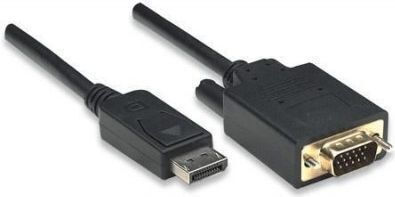 Techly Displayport Cable D-sub Vga 1.8m Black Icoc-dsp-v-018