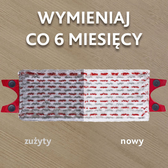Vileda Ultramax Microfibre 2 in 1 Parquet Mop Refill with Microfibers 155747