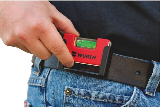 Wurth Plastic Spirit Level Magnetic 7.4cm with 1 Eye