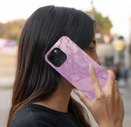 Калъф Sonique Marble Series за Motorola Moto E22 4G Виолетов