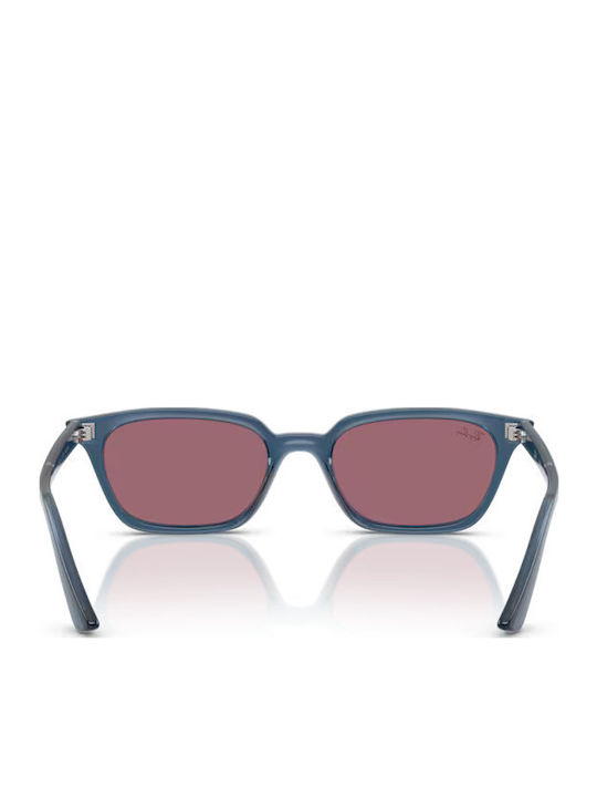 Ray Ban Women's Sunglasses with Gray Plastic Frame and Red Lens