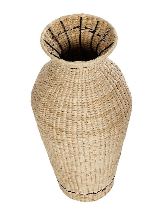 GloboStar Montpellier Planter Wooden Beige 28x28x60cm.