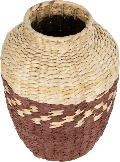 GloboStar Übertopf Hölzernes Beige 25x25x32εκ.