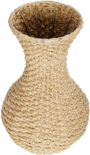 GloboStar Sandiago Planter Wooden Beige 25x25x40cm.