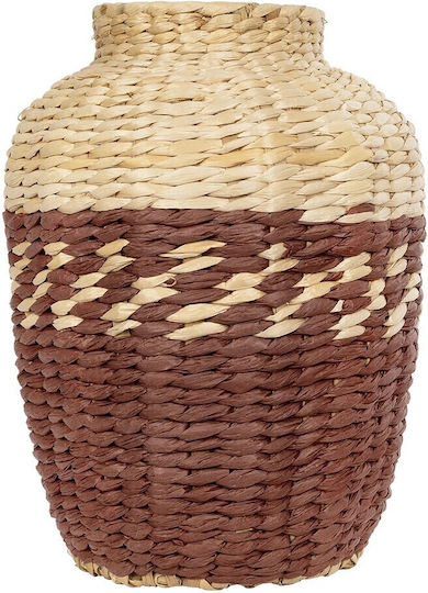 GloboStar Übertopf Hölzernes Beige 25x25x32εκ.