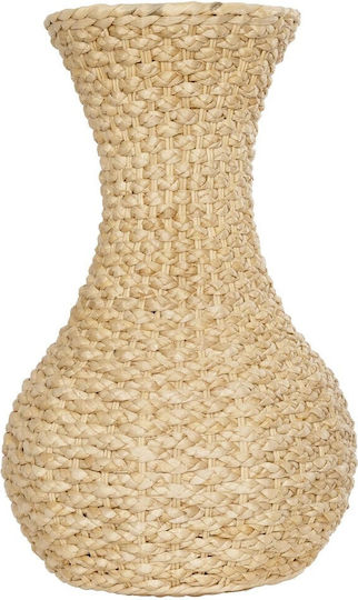 GloboStar Sandiago Planter Wooden Beige 25x25x40cm.