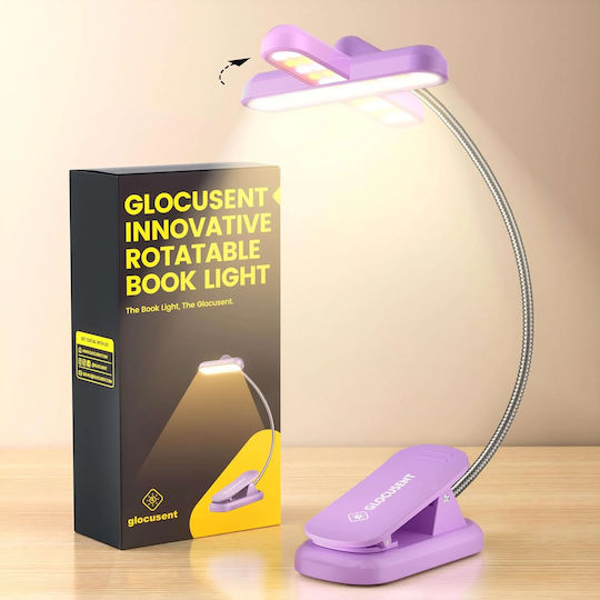 Glocusent Презареждащ се Челник LED с Максимална Яркост 60лм Glocusent 49бр Лилав