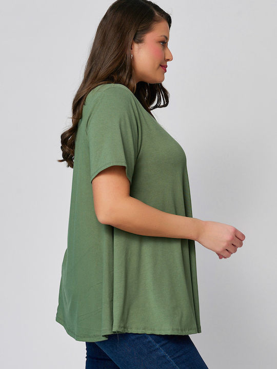 Women's Oversized T-shirt Khaki
