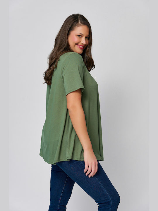 Women's Oversized T-shirt Khaki