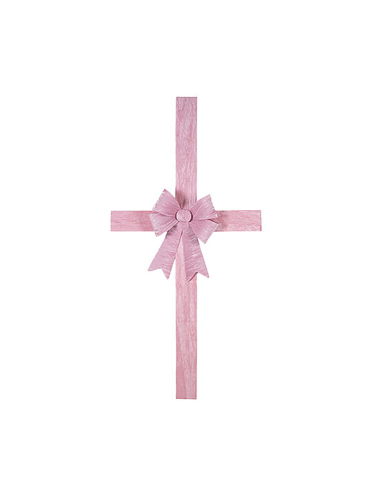 Bakaji Bakaji Pink Christmas Bow Door Decoration 49x52cm Christmas Ornament Door