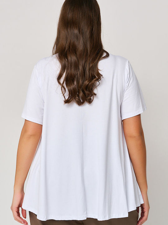 Γυναικείο Oversized T-shirt Λευκό