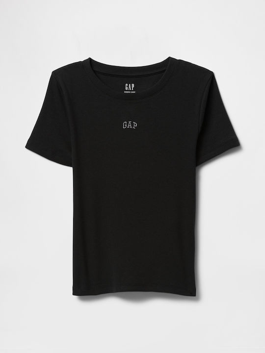 Γυναικείο Crop Top Βαμβακερό Black