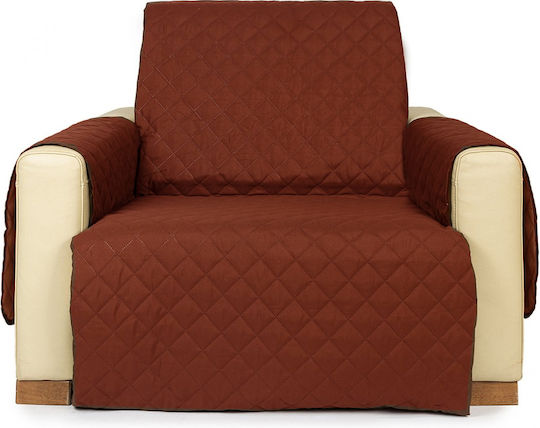 Pucioasa Husă Elastică Fotoliu Brown 1buc LJD15186
