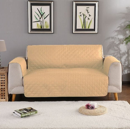 Pucioasa Elastische Abdeckung Für Zweisitziges Sofa Cappuccino