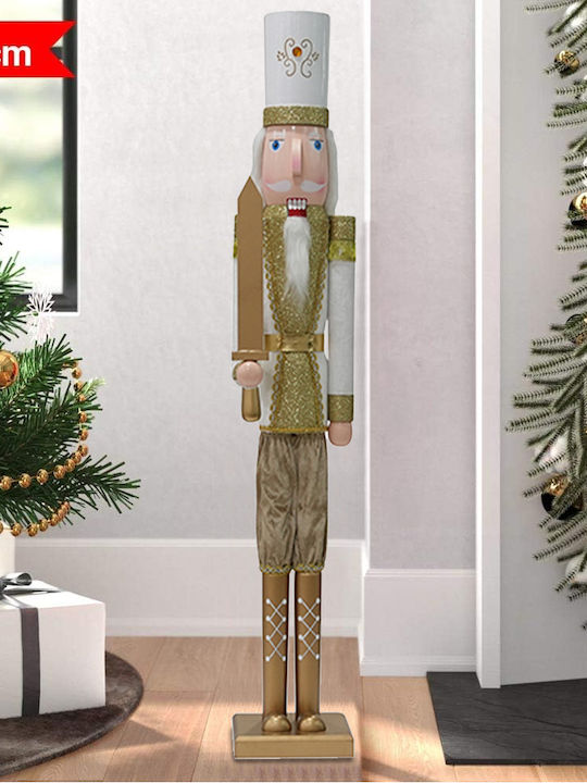 Bakaji Weihnachts-Nussknacker Gold aus Hölzernes