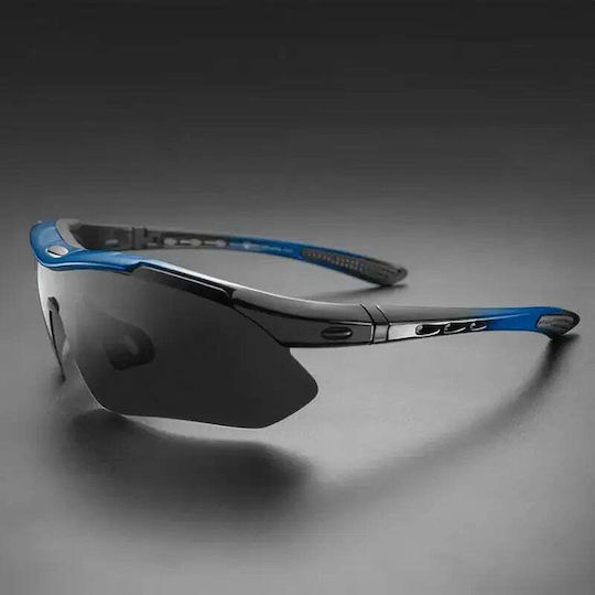 Rockbros Cycling Glasses with Black Frame & Polarized / Transparent Lenses