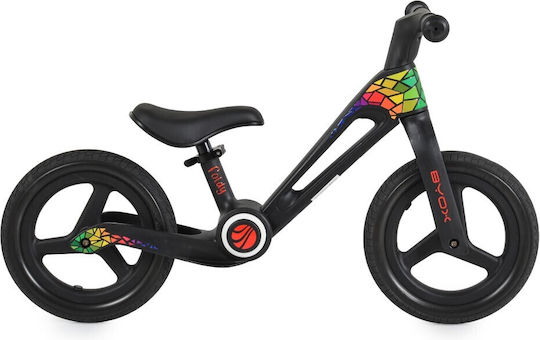Byox Bicicletă de Echilibru pentru Copii Foldy Negru