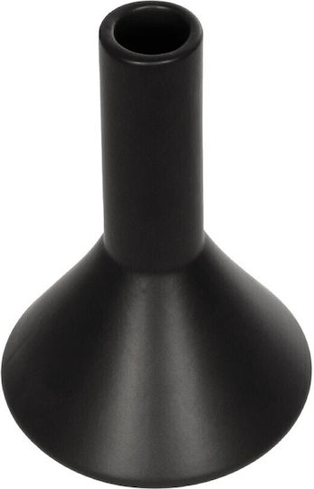 GloboStar Decorative Vase Cannoli Black 13x13x20cm