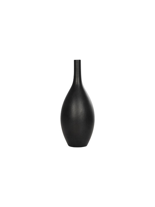 GloboStar Vază Decorativă Ceramică Artificial Garden Olrando Negru 8x8x20cm 1buc