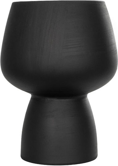 GloboStar Decorative Vase Cameron Black 16x16x20cm
