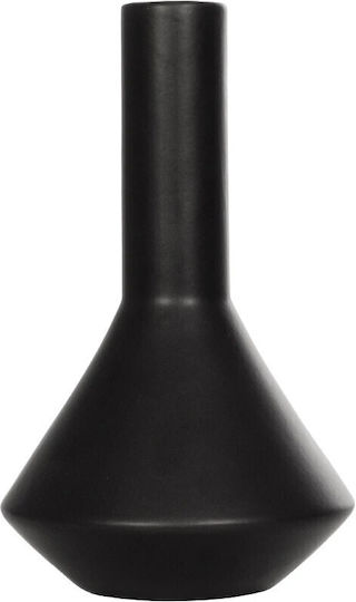 GloboStar Decorative Vase Cannoli Black 13x13x20cm
