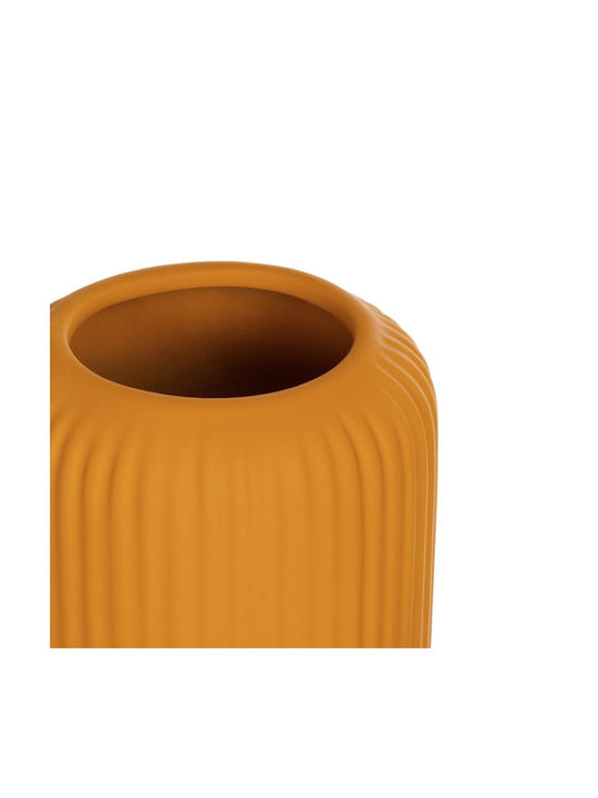 GloboStar Decorative Vase Orange 11x11x26cm