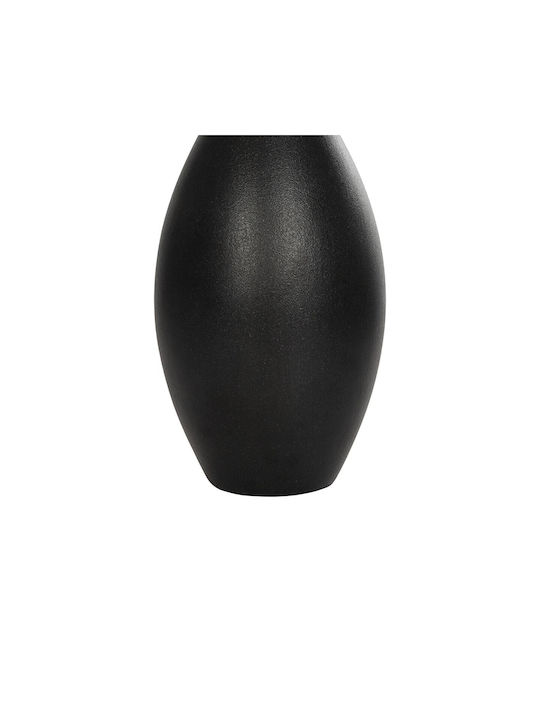 GloboStar Vază Decorativă Ceramică Artificial Garden Olrando Negru 8x8x20cm 1buc