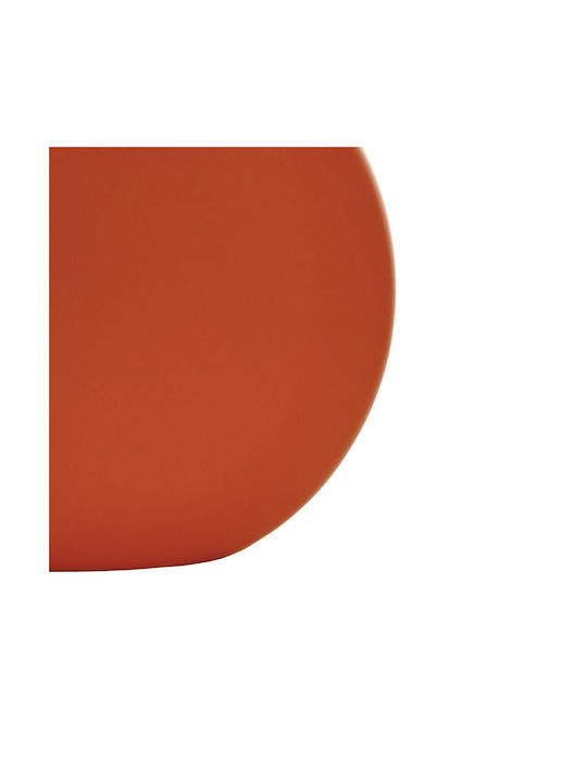 GloboStar Διακοσμητικό Βάζο Keramik Artificial Garden Cinnamon Orange 15x15x14cm 1Stück