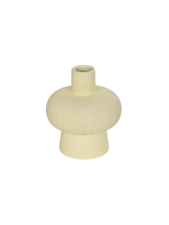 GloboStar Decorative Vase Artificial Garden Iceberg Beige 17x17x20cm