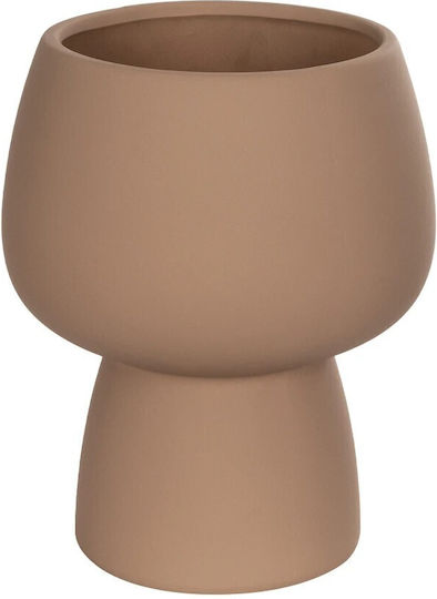 GloboStar Βάζο Κεραμικό Πορτοκαλί Φ17xΥ20cm