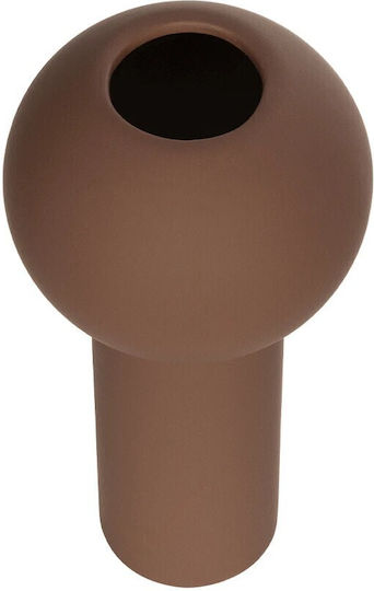 GloboStar Βάζο Κεραμικό Artificial Garden Costa Rica Καφέ Φ10xΥ21cm GloboStar Βάζο Κεραμικό Artificial Garden Costa Rica Καφέ Φ10xΥ21cm
