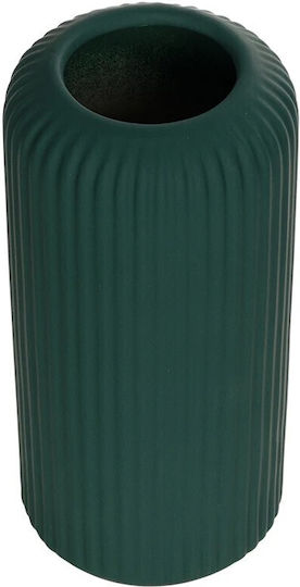 GloboStar Βάζο Κεραμικό Artificial Garden Kuta Πράσινο Φ10xΥ20cm GloboStar Βάζο Κεραμικό Artificial Garden Kuta Πράσινο Φ10xΥ20cm