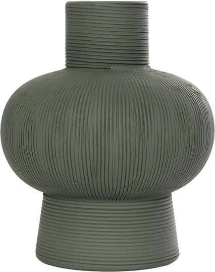 GloboStar Βάζο Κεραμικό Artificial Garden Malachite Γκρι Φ13xΥ16cm GloboStar Βάζο Κεραμικό Artificial Garden Malachite Γκρι Φ13xΥ16cm