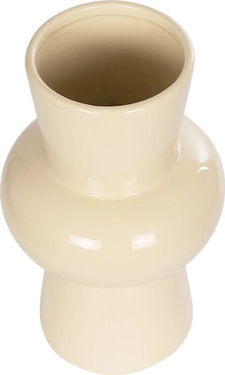 GloboStar Decorative Vase Artificial Garden Desert Beige 14x14x25cm