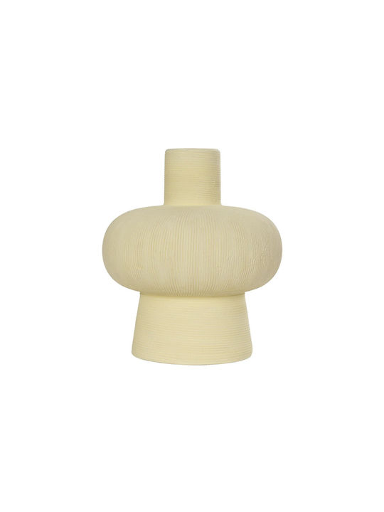 GloboStar Decorative Vase Artificial Garden Iceberg Beige 17x17x20cm