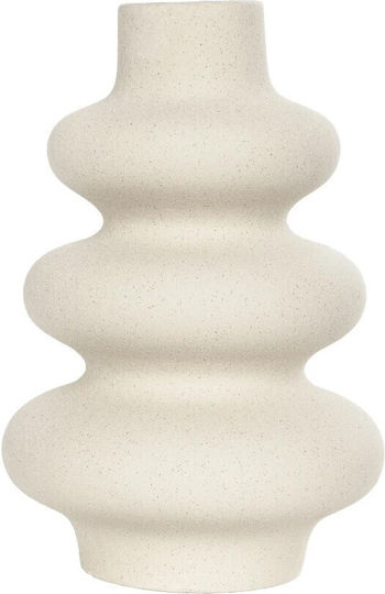 GloboStar Decorative Vase Artificial Garden Thailand Beige 14x14x21cm