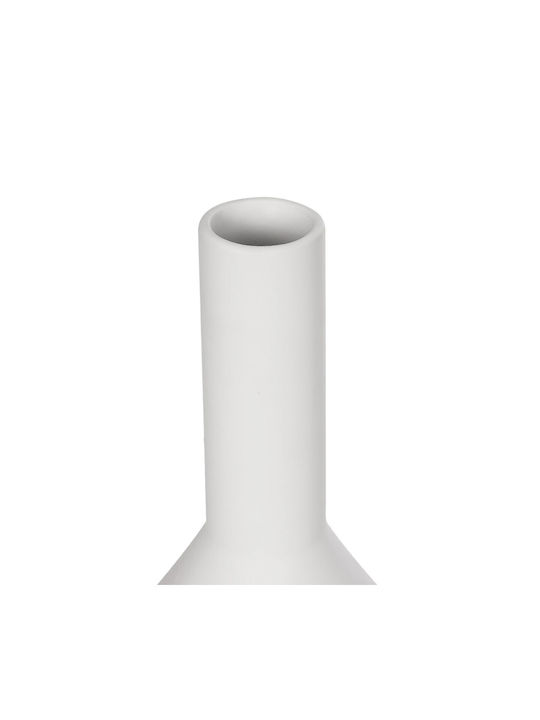 GloboStar Decorative Vase Artificial Garden Armeninville White 16x16x25cm