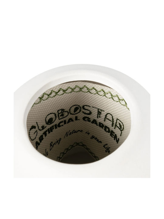 GloboStar Decorative Vase Artificial Garden Nouveau White 8x8x16cm