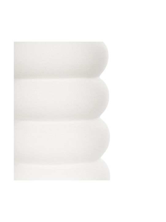 GloboStar Decorative Vase Artificial Garden Nouveau White 8x8x16cm