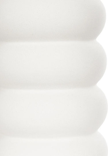 GloboStar Decorative Vase Artificial Garden Nouveau White 8x8x16cm