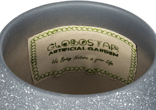 GloboStar Decorative Vase Artificial Garden Samui Gray 16x16x20cm