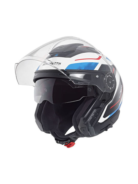 Schuberth J2 Sigma Blue Κράνος Μηχανής Jet ECE 22.06 1660gr με Sunvisor