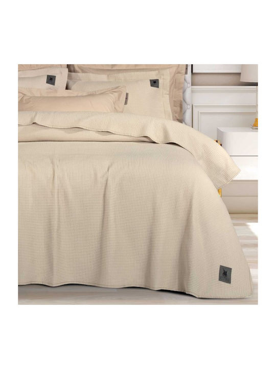 Greenwich Polo Club 3495 Coverlet Single Microfiber Beige 160x240cm