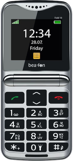 Bea-fon Fold 10 Single SIM Κινητό με Κουμπιά Κόκκινο