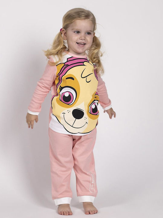 Arnetta Kinder Schlafanzug Winterlich Pink