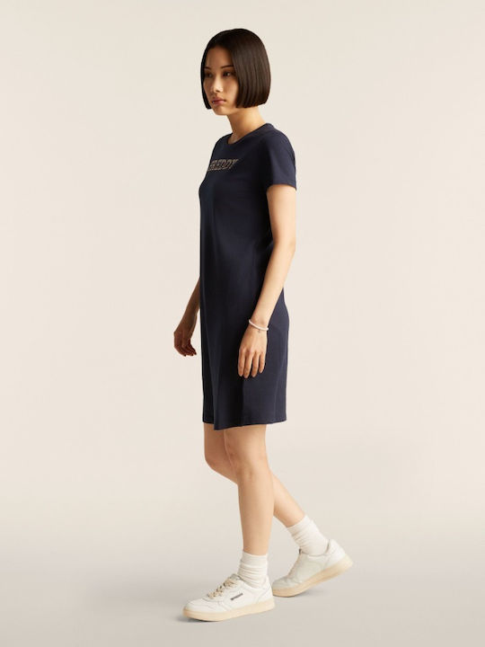 Rochii De Vară Pentru Femei Mini Tricou Rochie Albastru Închis
