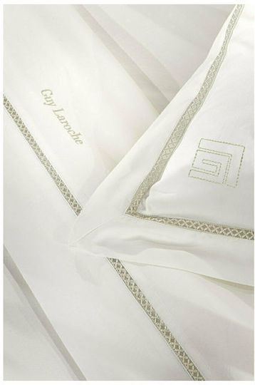 Guy Laroche Set Cearșafuri King Size 270x280cm. Blend Ecru Ivory 4buc