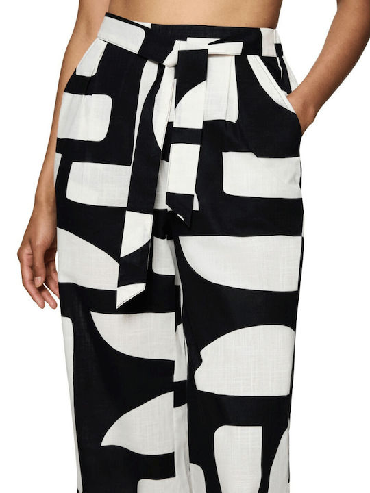 Triumph Sommer Damen Pyjama-Hose Black-White