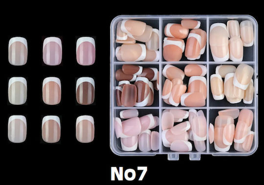 Soft Nagelspitzen Französisch Mehrfarbig 135Stück 282414