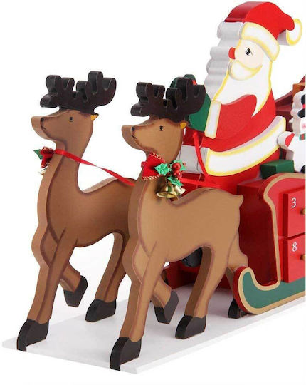Bakaji Calendar Advent Saniile lui Moș Crăciun DIY Din Lemn